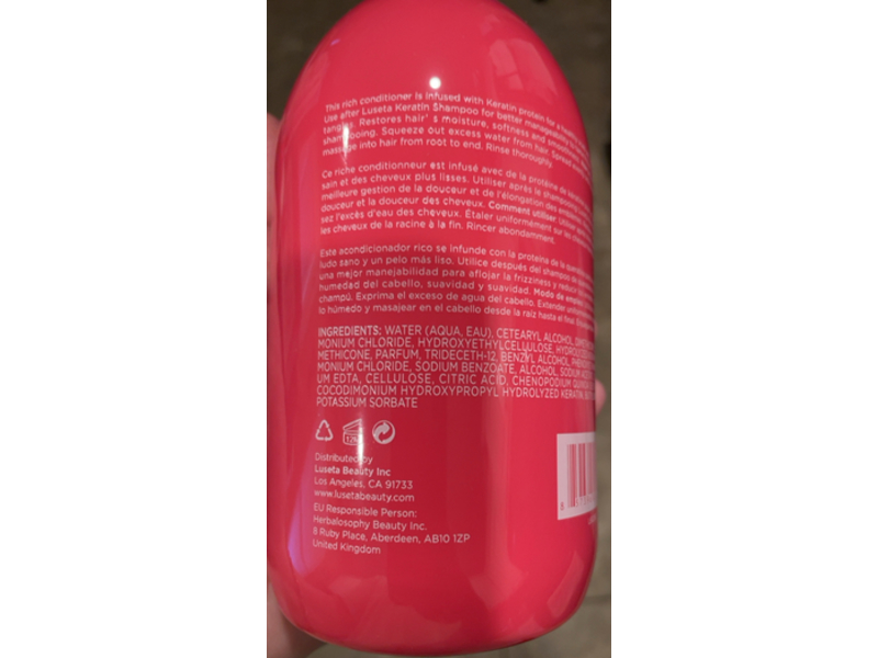 Luseta Keratin Conditioner, 16.9 fl oz/500 mL