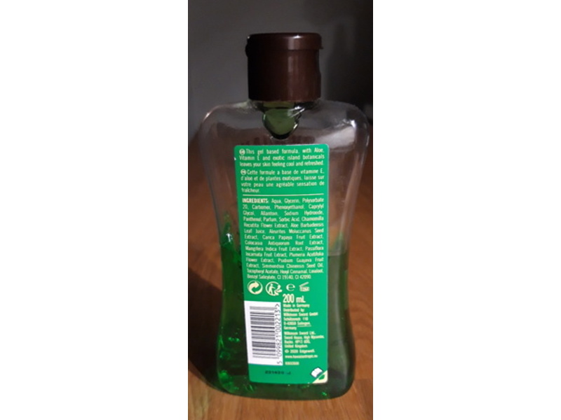 Hawaiian Tropic After Sun Cooling Gel, Vitamin E + Aloe, 200 mL