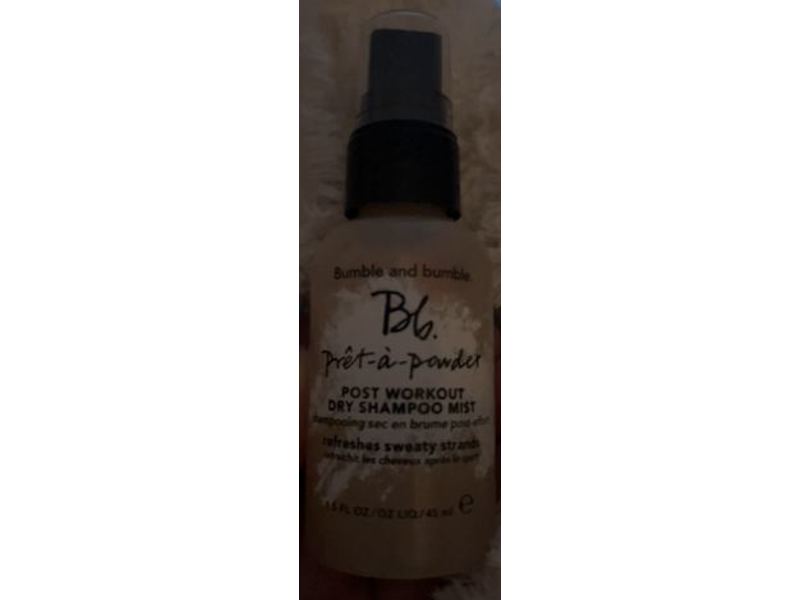 Bumble & Bumble Pret a Powder Post Workout Dry Shampoo Mist, Refreshes Sweaty Strands, 1.5 fl oz/45 mL