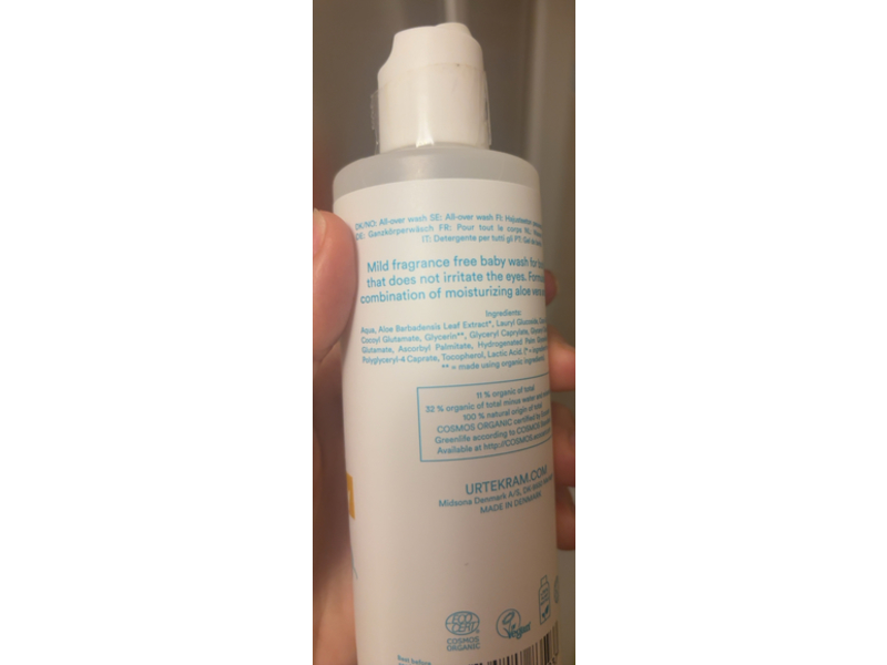 Urtekram All-Over Wash, 8.4 fl oz/250 mL