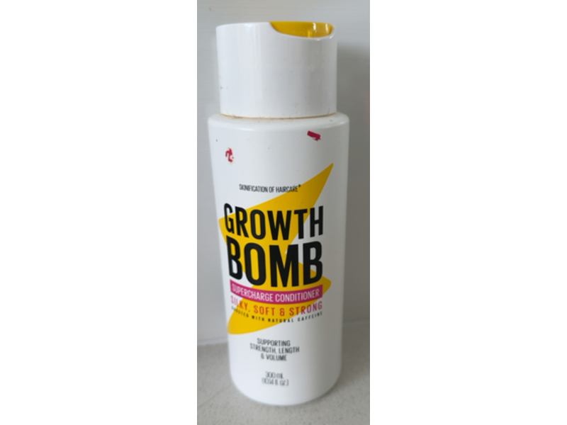 Growth Bomb Silky, Soft & Strong Supercharge Conditioner, 10.14 fl oz/300 mL