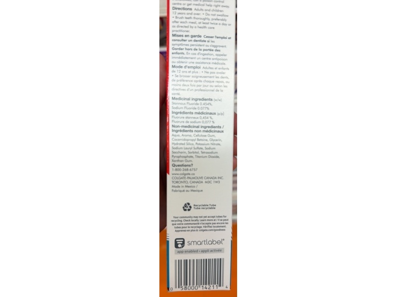 Colgate Total Active Prevention Enamel Strength Toothpaste, 120 mL