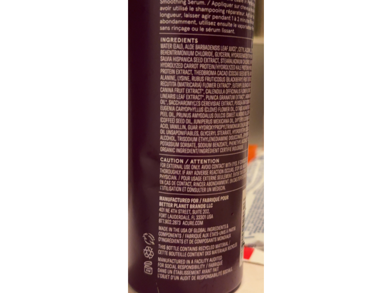 Acure Revitabond Restoration Conditioner, 8.5 fl oz/250 mL