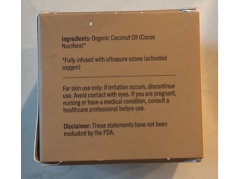 Puro3 Ozone-Infused Coconut Oil, 2 fl oz/59 mL