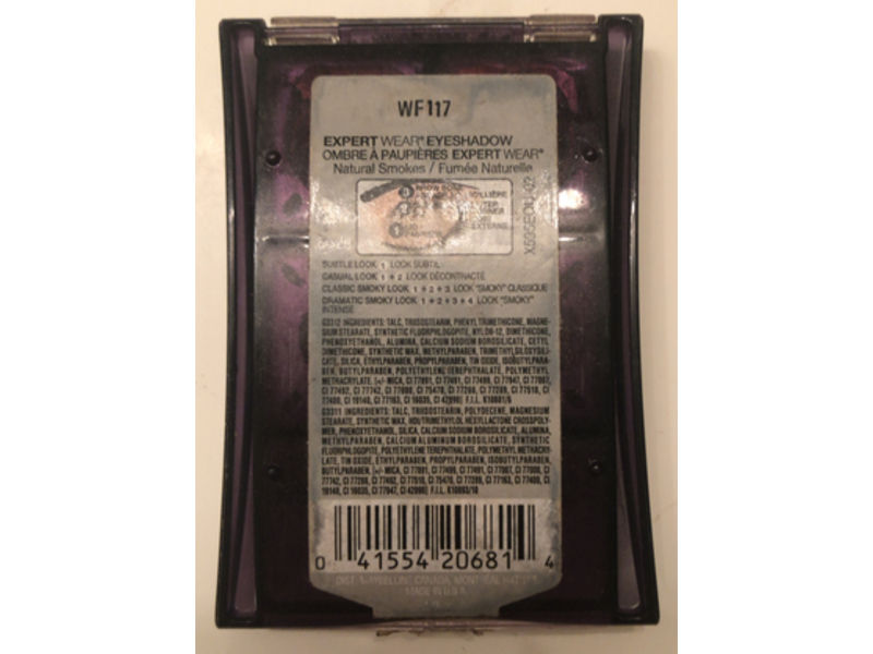 Maybelline New York Expert Wear Eyeshadow Stylish Smokes Quads , 02 Natural Smokes, 0.17 oz/4.8 g