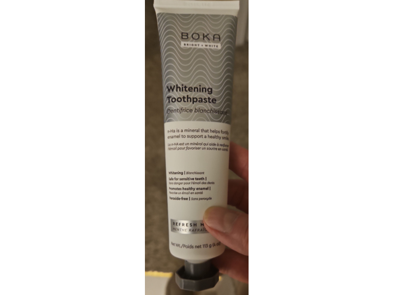 Boka n-Ha Whitening Toothpaste, Refresh Mint, 4 oz/113 g, Pack Of 3