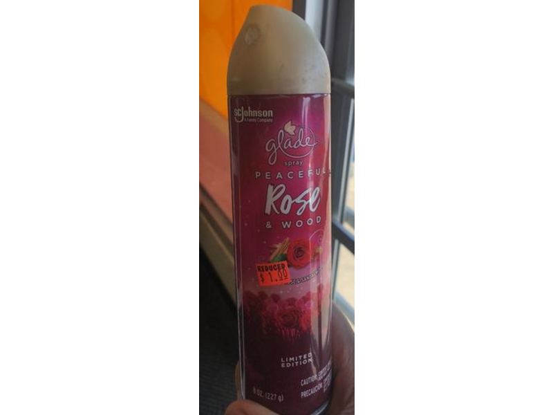 Glade Air Freshener Spray, Peaceful Rose & Sandalwood, 8 oz/227 g, Pack Of 2