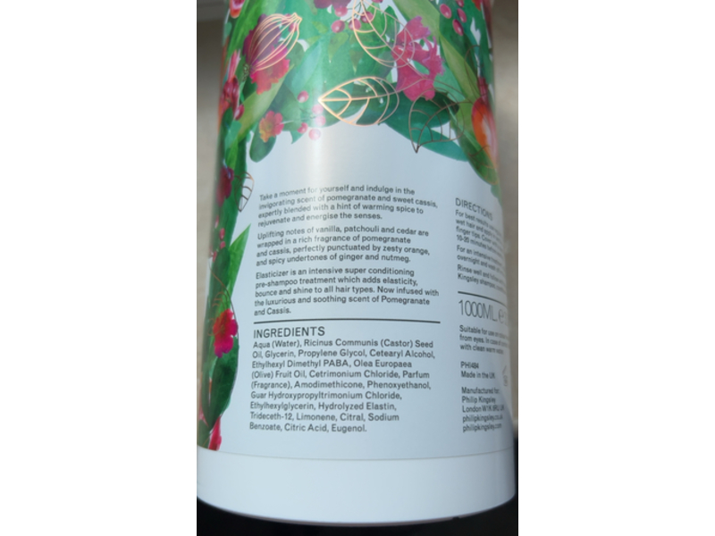 Philip Kingsley Elasticizer, Pomegranate & Cassis, 1000 mL