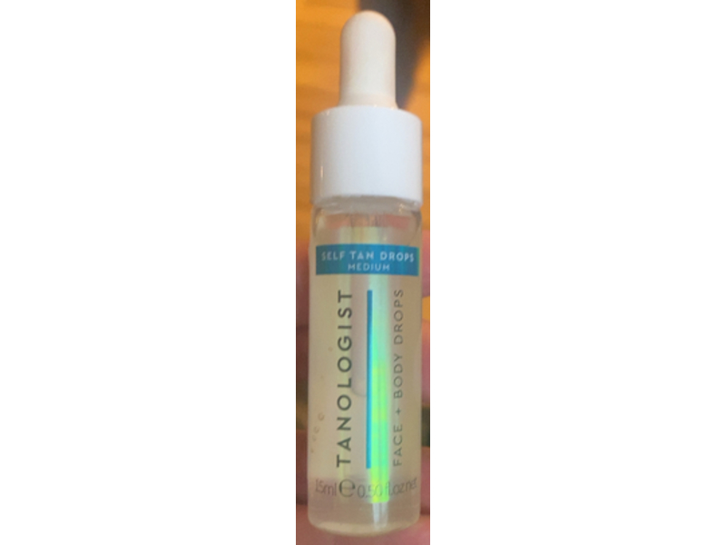 Tanologist Face & Body Self Tan Drops, Medium, 0.50 fl oz/15 mL