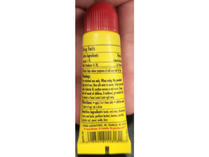 Carmex Classic Lip Balm, 0.35 oz/10 g, Pack Of 3