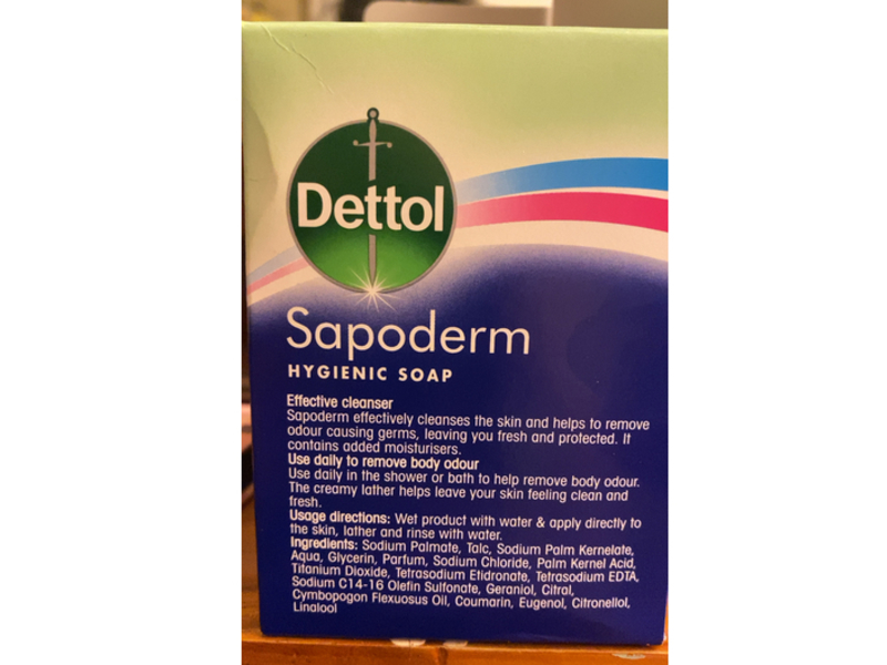 Dettol Hygienic Soap, Sapoderm, 375 g, Pack Of 3