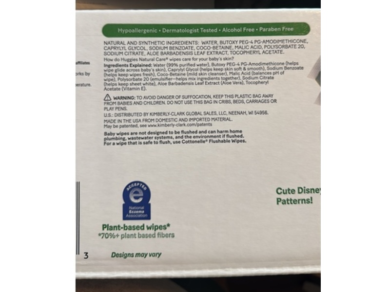 Huggies Natural Care Sensitive Baby Wipes, 1024 Count