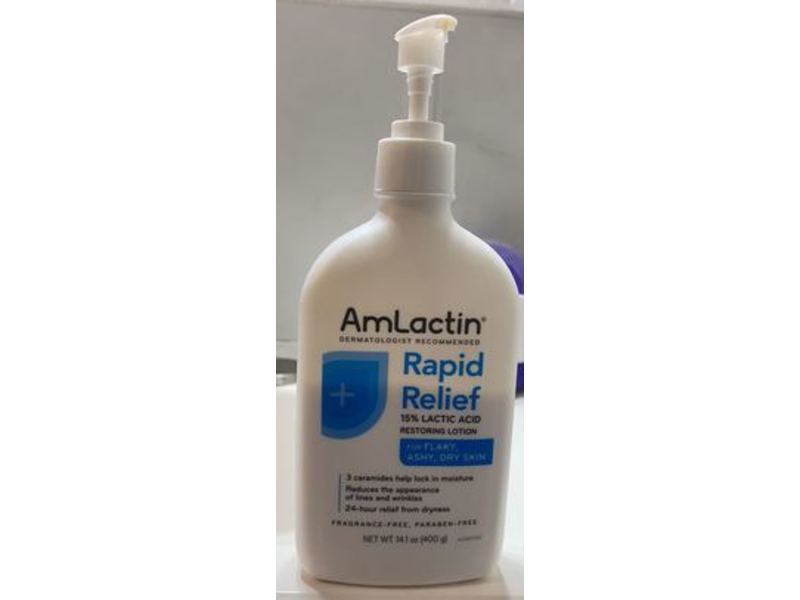 Amlactin Rapid Relief Restoring Lotion, Lactic Acid, 14.1 oz/400 g