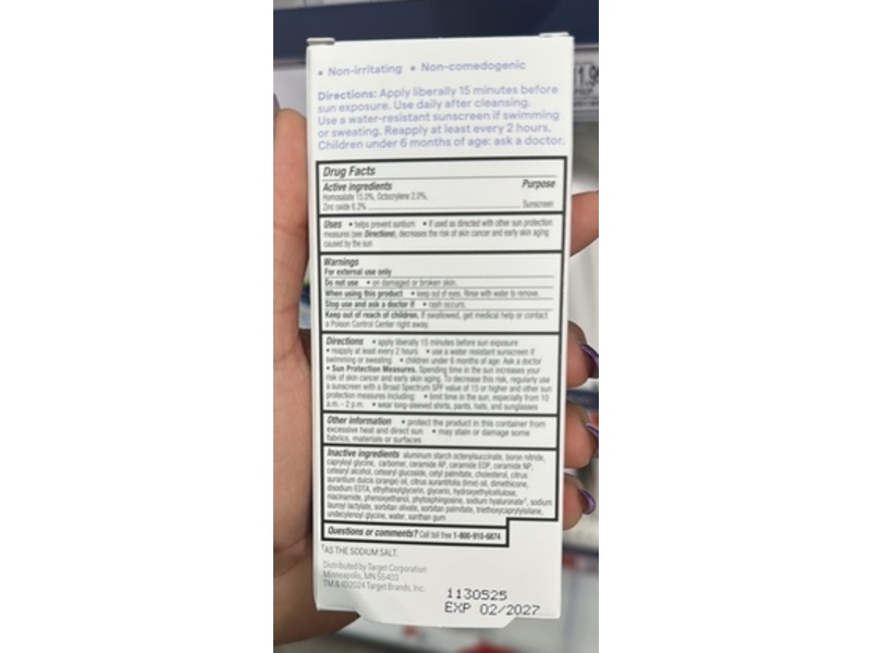 up&up Morning Facial Moisturizing Lotion, Sunscreen SPF 30, 3 fl oz/89 mL