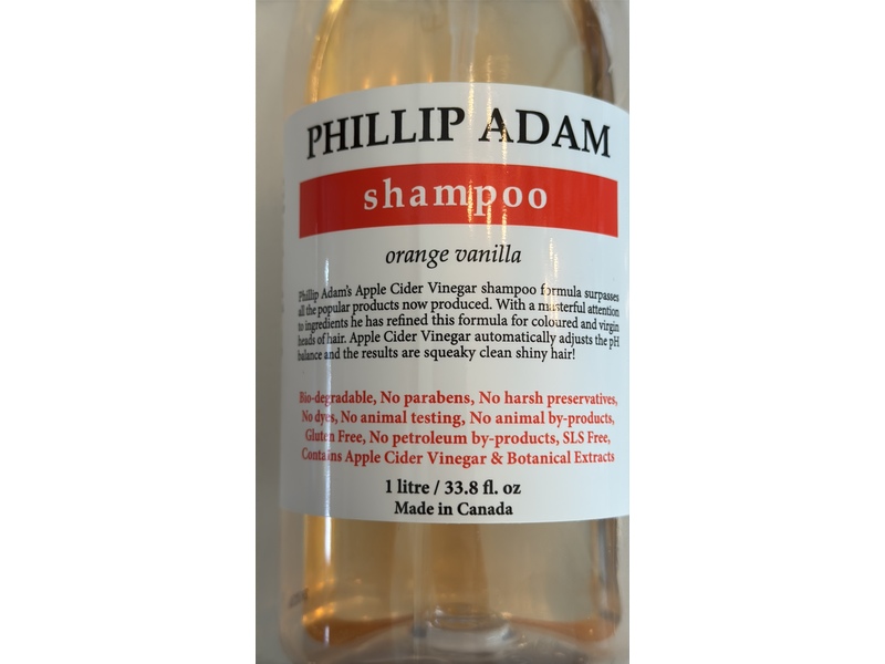Phillip Adam Shampoo, Orange Vanilla, 33.8 fl oz/1 L