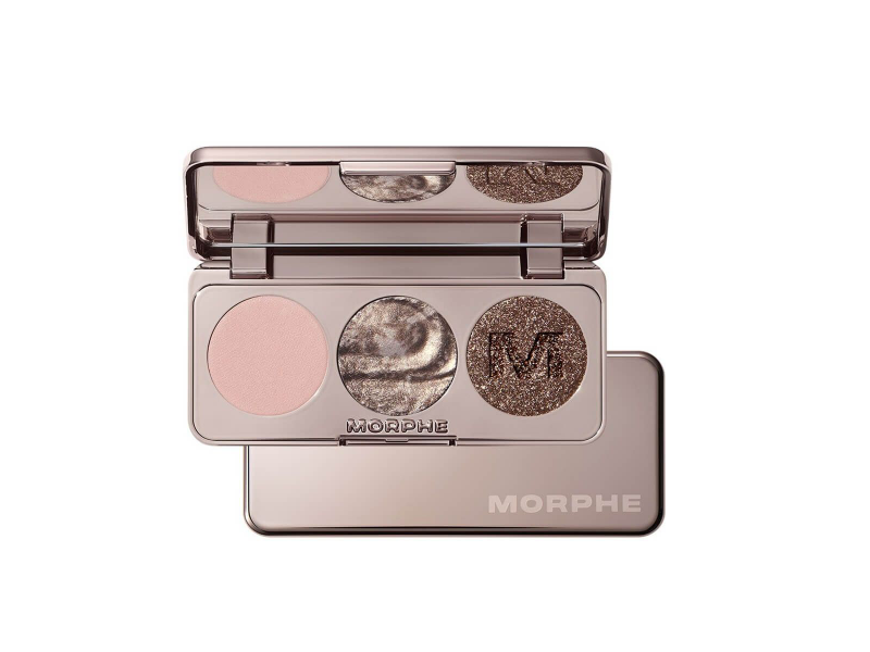 Morphe Trio Eyeshadow Palette, Champagne On Tap, 0.12 fl oz/3.5 g