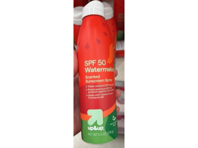 Up & Up Sunscreen Spray, SPF 50 Watermelon, 5.5 oz/150 g