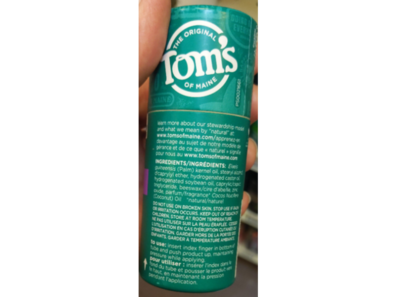 Tom's Of Maine Natural Strength Deodorant, Coconut Lavender, 2 oz/56 g