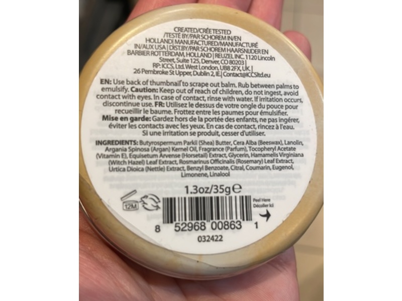 Reuzel Beard Balm, Wood & Spice, 1.3 oz/35 g