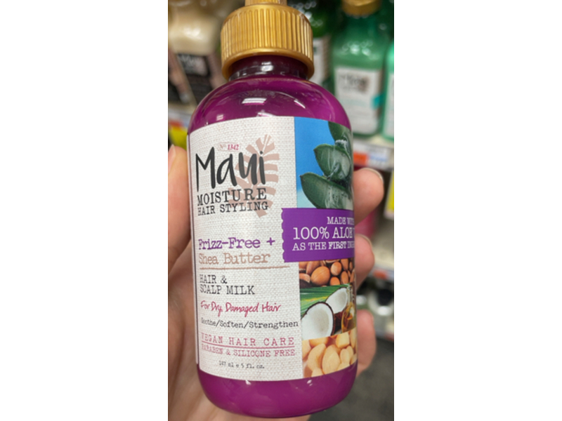 Maui Moisture Hair Styling, Shea Butter Hair & Scalp Milk, 5 fl oz/147 mL
