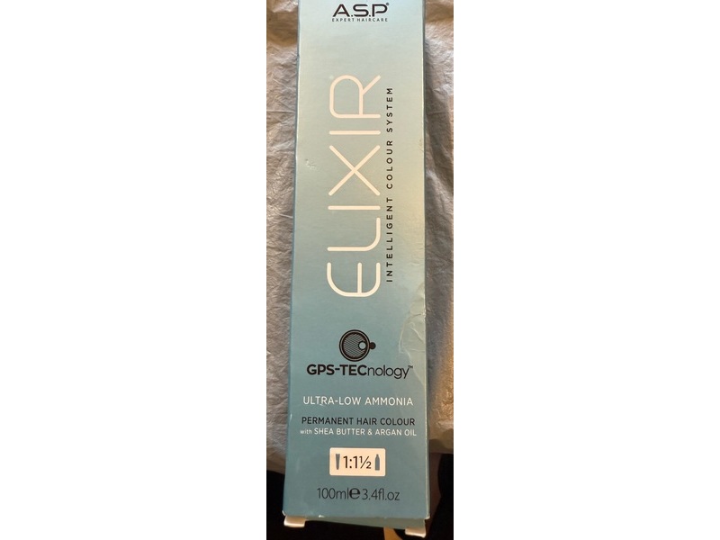 ASP Elixir Ultra-Low Ammonia Permanent Hair Colour, Shea Butter & Argan Oil, 3.4 fl oz/100 mL