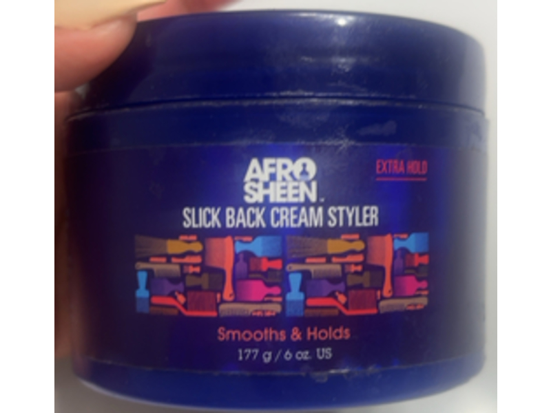 Afro Sheen Slick Back Cream Styler, Extra Hold, 6 oz/177 g