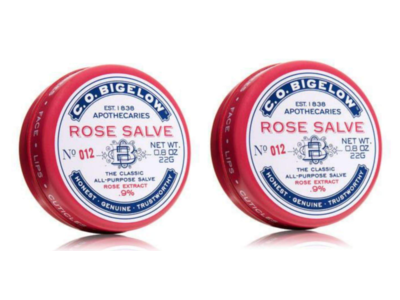 C.O. Bigelow Lip Balm, Rose Salve, 22 g, Pack Of 2