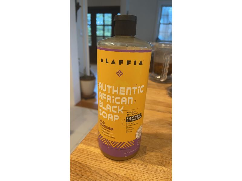 Alaffia Authentic African Black Soap, Wild Lavender, 32 fl oz