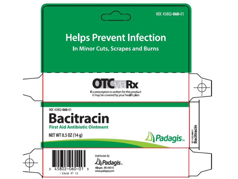 Padagis Bacitracin First Aid Antibiotic Ointment, 14 g