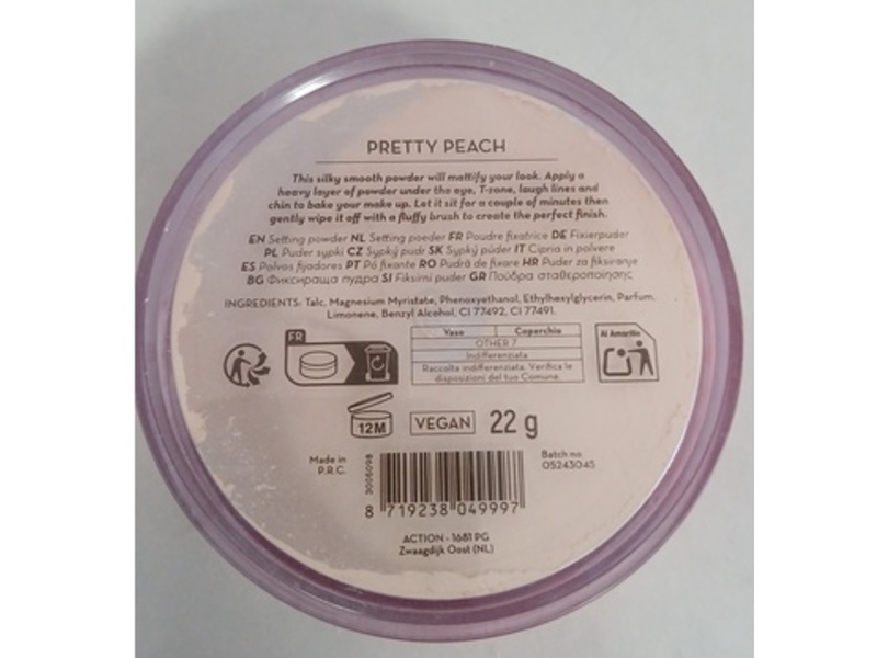 Max & More Go Flawless! Scented Setting Powder, Pretty Peach, 22 g