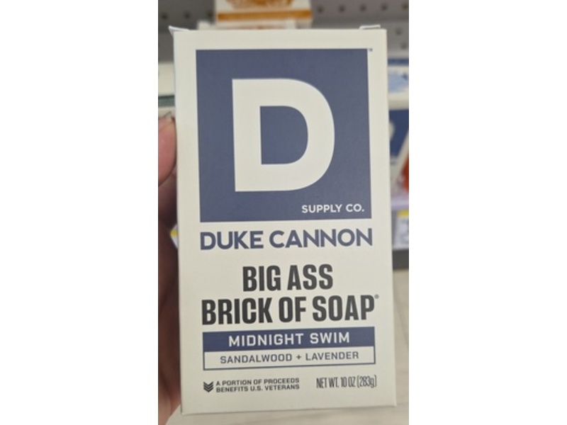 Duke Cannon Big Brick of Soap, Midnight Swim , 10 oz/283 g, ,Pack Of 3