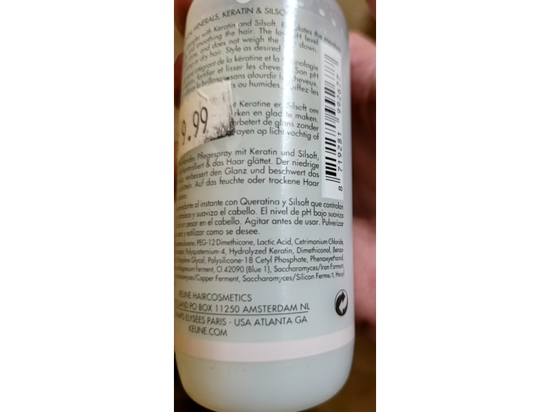 Keune Care 2 Phase Spray Keratin Smooth, 2.7 fl oz/80 mL