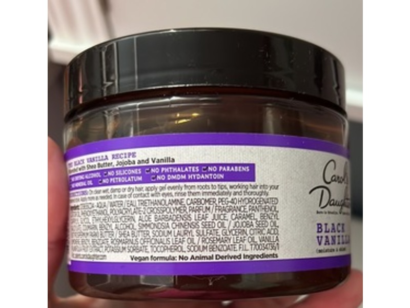 Carol's Daughter Moisture & Hold Jelly, Black Vanilla, 12 oz/355 mL