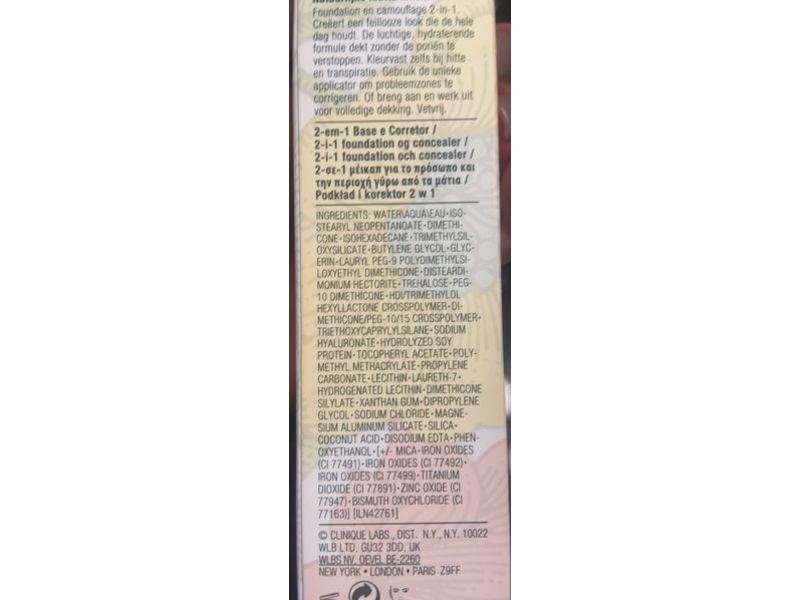 Clinique Beyond Perfecting Foundation + Concealer, WN 30 Biscuit, 1 fl oz/30 mL