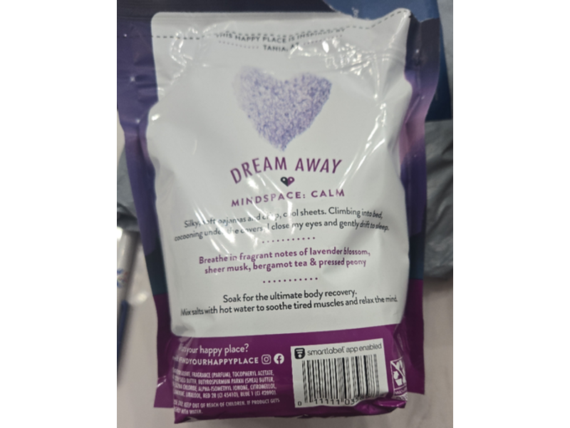 Find Your Happy Place A Great Night Sleep Epsom Bath Salts, Lavender Blossom & Peony, 32 oz
