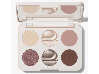 Morphe ChromaPlus 6-Pan Eyeshadow Palette, Rich Glitch, 0.26 oz/7.5 g