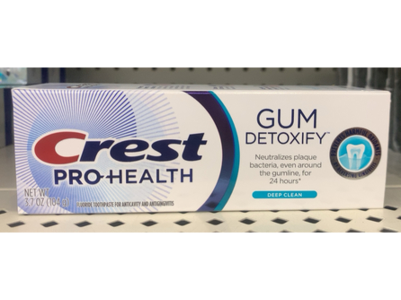 Crest Pro Health Gum Detoxify Toothpaste, Deep Clean, 3.7 oz/104 g