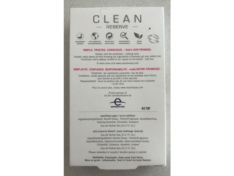 Clean Reserve Take Me Home Travel Spray Layering Set, Sparkling Sugar & Skin, 0.17 fl oz/5 mL