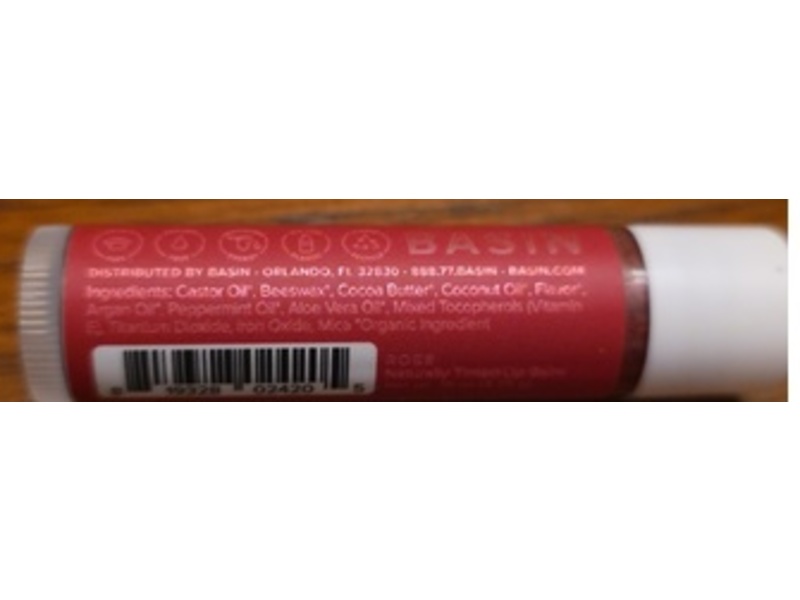 Basin Naturalyl Tinted Lip Balm, Rose