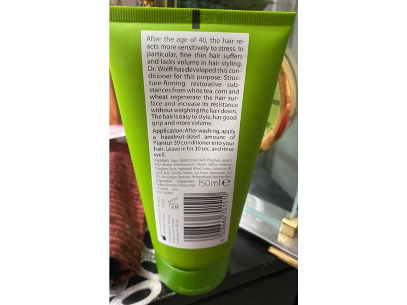 Dr Wolff Plantur 39 Conditioner, 5.07 fl oz/150 mL