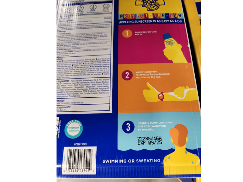 Banana Boat Kids Sport Sunscreen Powerstay Technology Sunscreen Lotion Spray, SPF 50+, 9.5 oz/269 g, 2 Pack