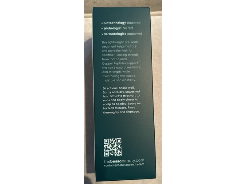 Bessa Beauty Pre-Wash Conditioner, 6 fl oz/177 mL