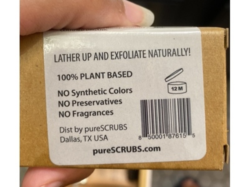 Purescrubs Exfoliating Oatmeal Organic Soap, Unscented, 1 oz, Pack Of 5