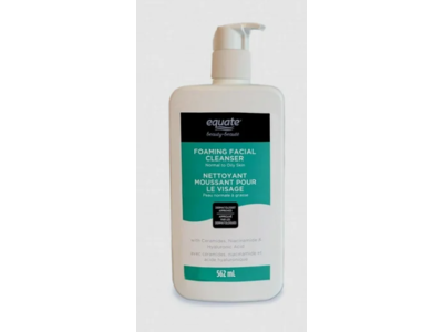 Equate Foaming Facial Cleanser, Ceramides, Niacinamide & Hyaluronic Acid, 562 mL