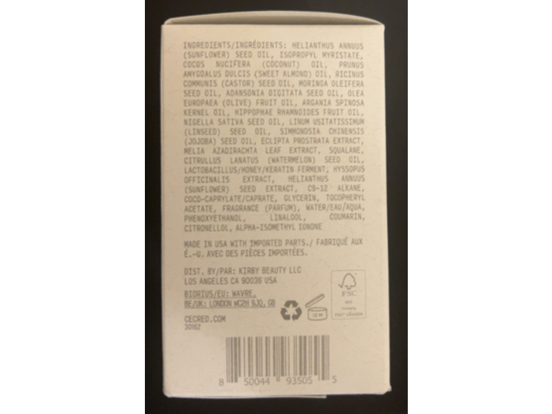 Cecred Nourishing Hair Oil, 1.7 fl oz/50 mL