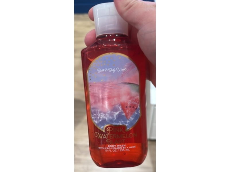 Bath & Body Works Pink Watermelon Blast Body Wash, Pro-Vitamin B5 + Aloe, 10 fl oz/295 mL
