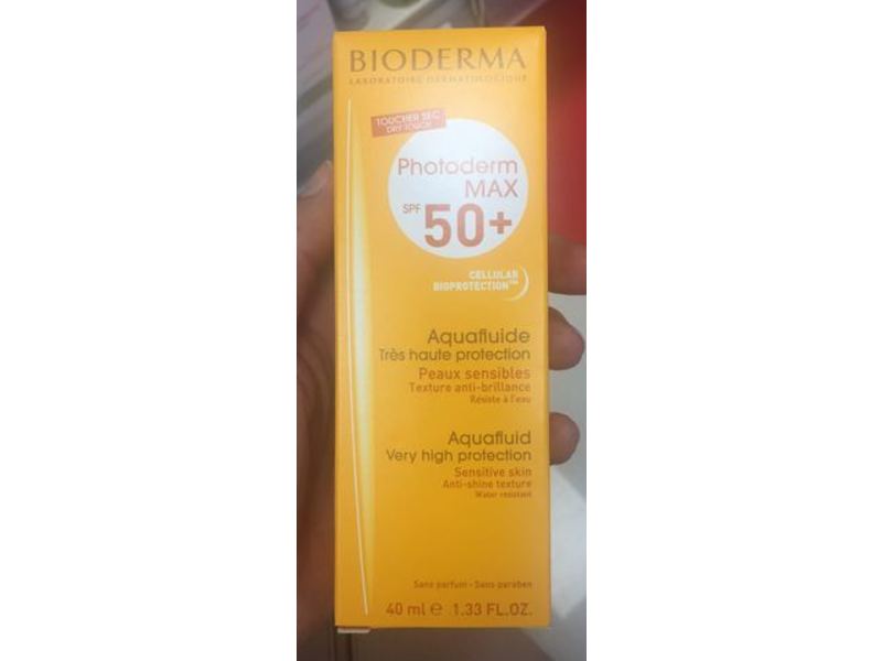 Bioderma Photoderm Aquafluid Max Very High Protection, SPF 50+, Sensitive Skin, 1.33 fl oz/40 mL