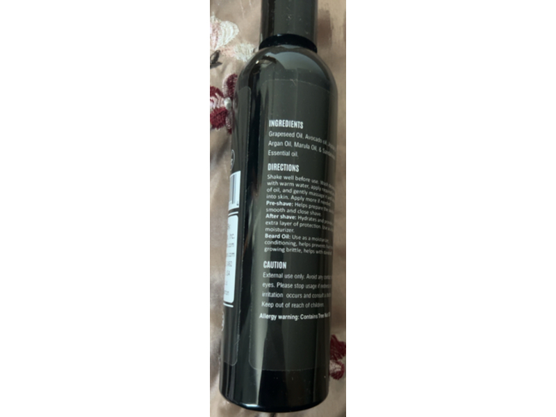 The Henna Guys Moisturizing Pre-Shave Oil, Sandalwood Scent, 8 fl oz