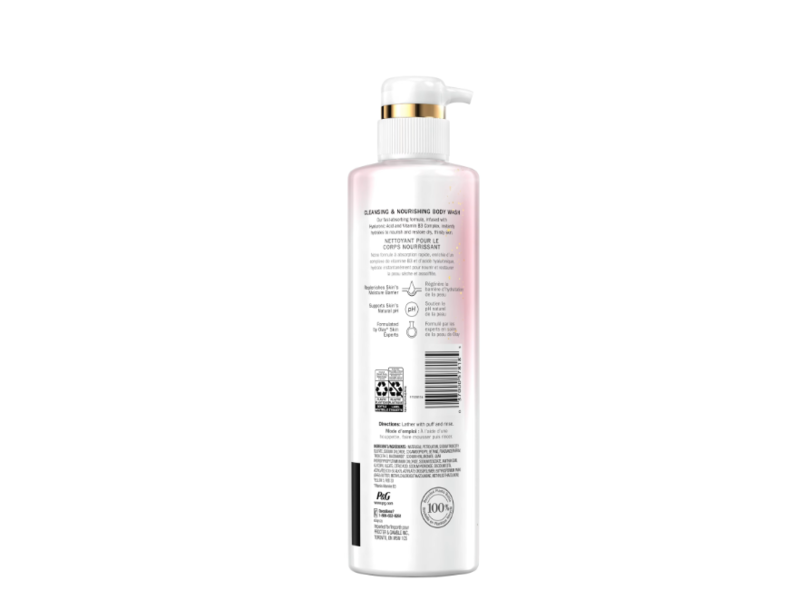Olay Hydrating Body Wash, Hyaluronic , 20 fl oz/591 mL, Pack Of 4