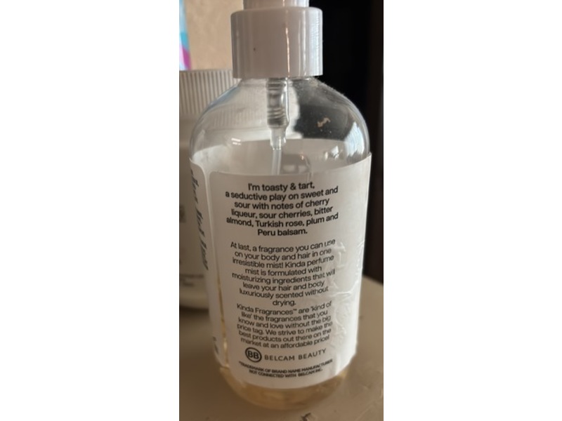 Belcam Beauty Kinda I'm Toasty And Tart Hair And Body Mist, Tom Ford Lost Cherry, 8.6 fl oz/255 mL